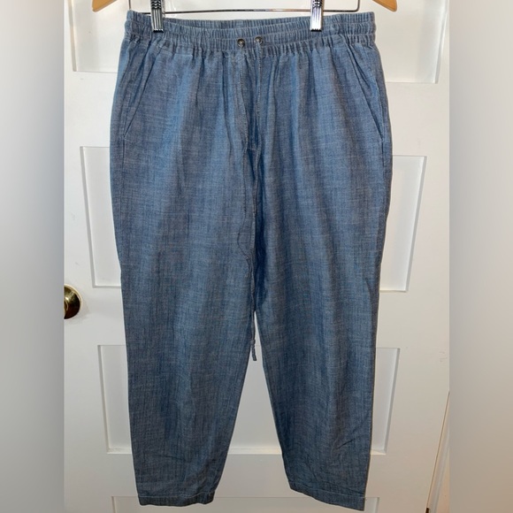 J Crew Denim Draw String Pants - Picture 1 of 10